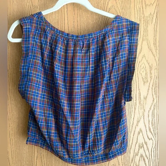 Doen Plaid Sleeveless traveler Top - Picture 4 of 4
